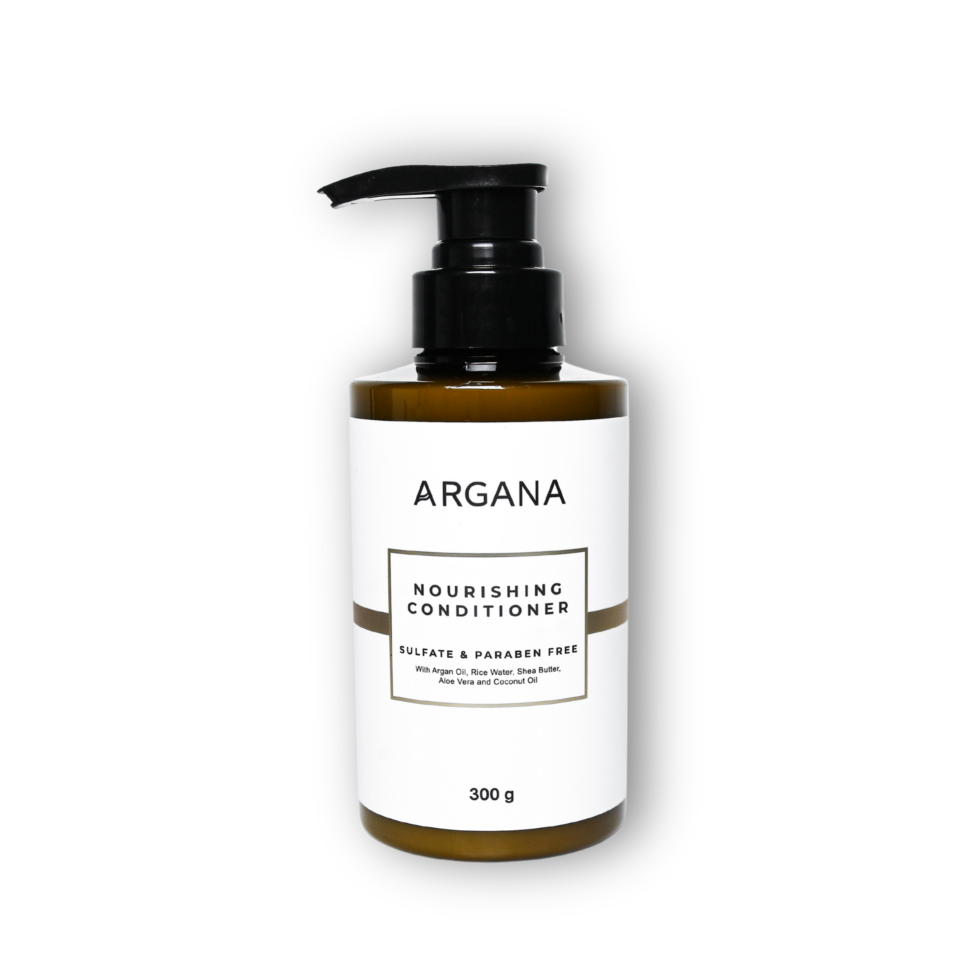 Argan Conditioner från Argana – lyxigt balsam med arganolja och risvatten
som återfuktar, reparerar och ger glans till torrt och skadat hår.